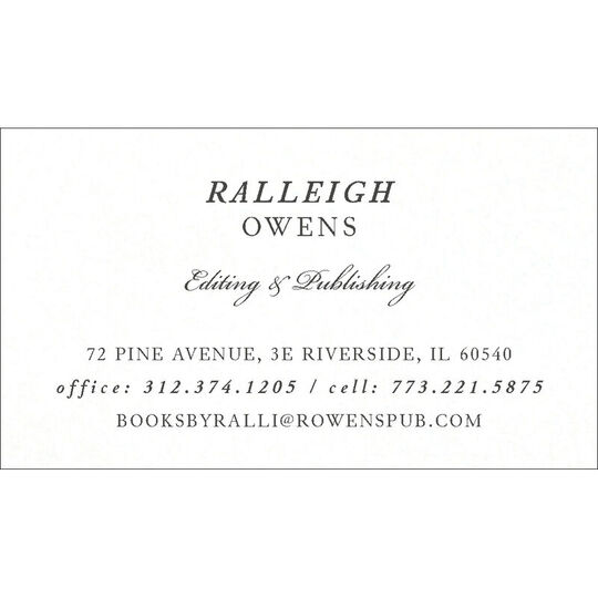Typography Letterpress Business Cards